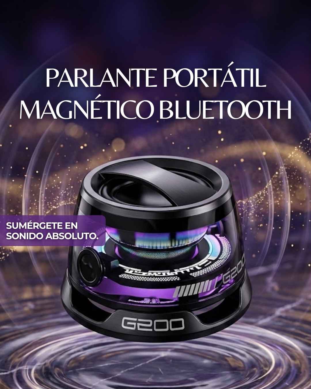 Parlante Portátil Magnético Bluetooth